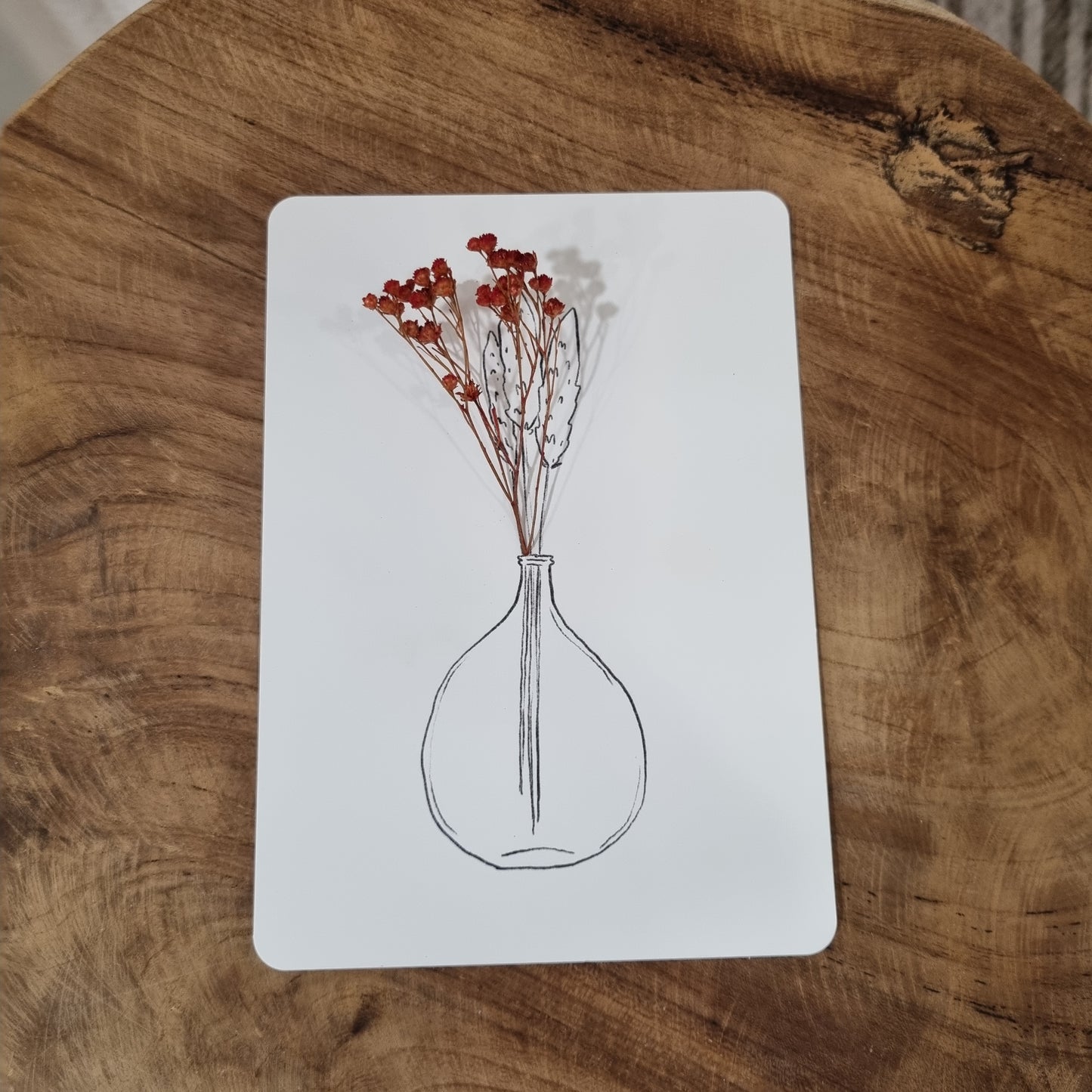 Carte fleurie A6