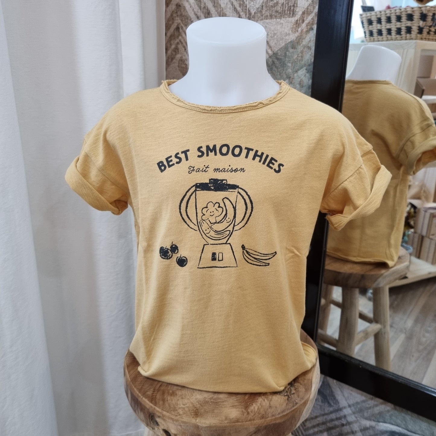 T-shirt Best smoothies Moutarde