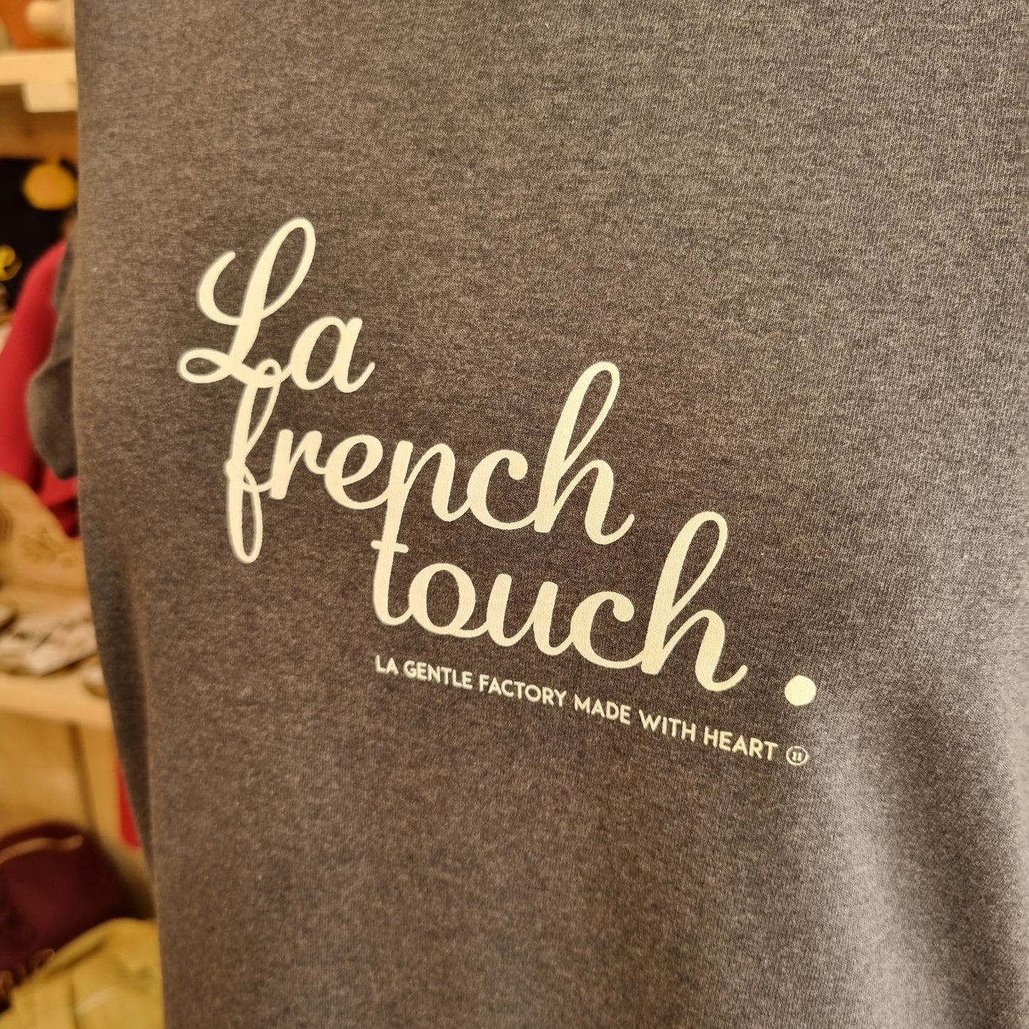T-shirt Femme French Touch Gris chiné
