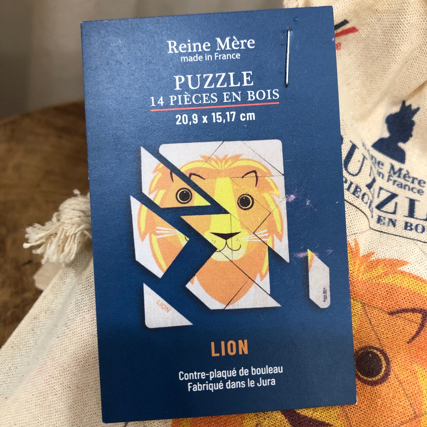 Puzzle en bois 14pcs Lion