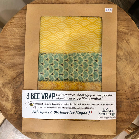 Lot de 3 tailles Bee Wraps