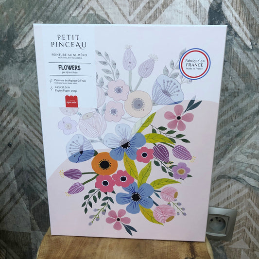 Coffret peinture au numéro - Flowers