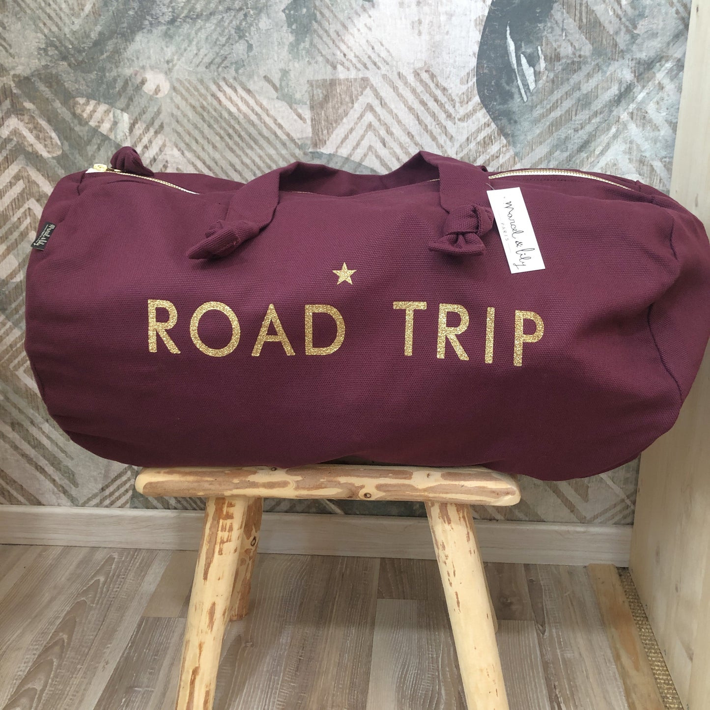 Sac polochon aubergine - ROAD TRIP