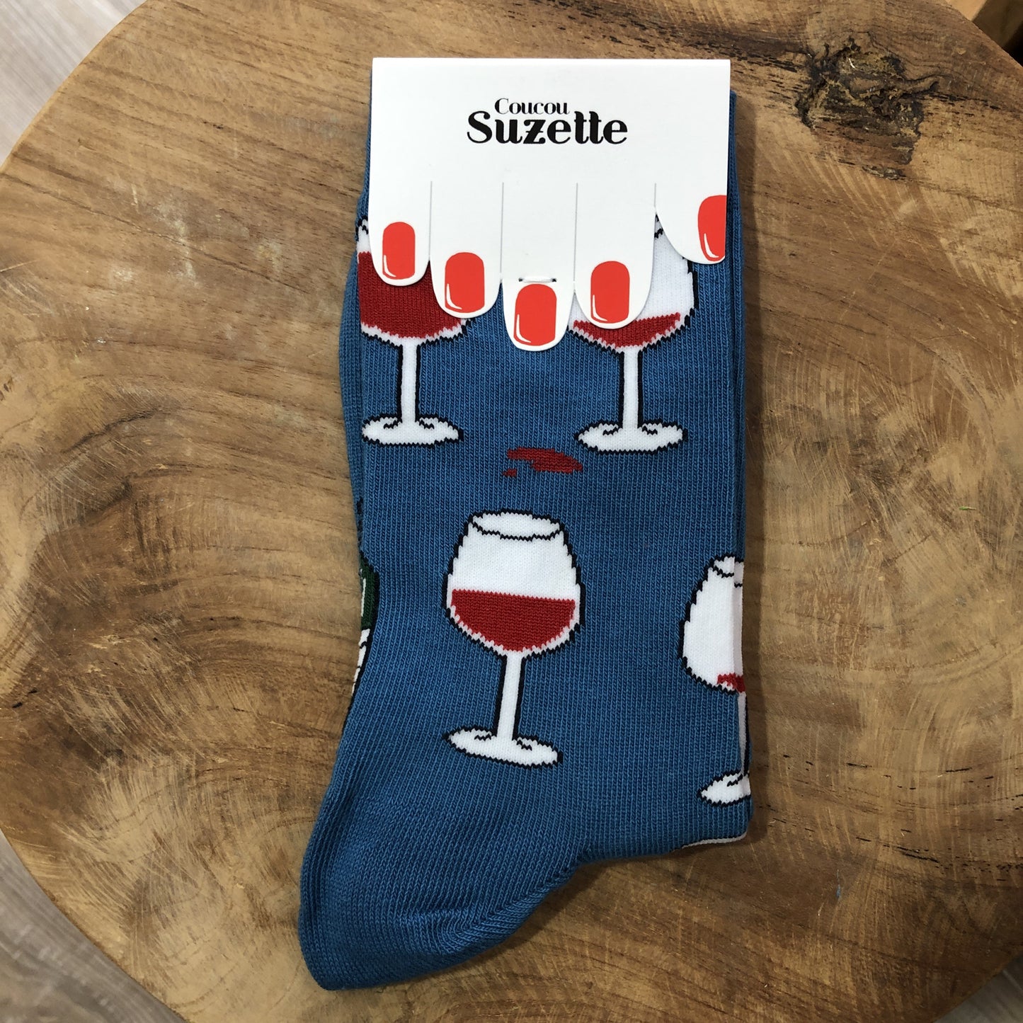 Chaussettes fantaisies - Vin