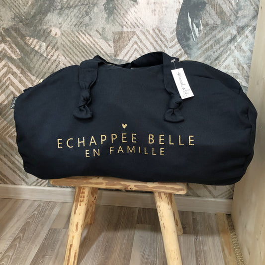 Sac polochon bleu nuit - ECHAPPEE BELLE EN FAMILLE