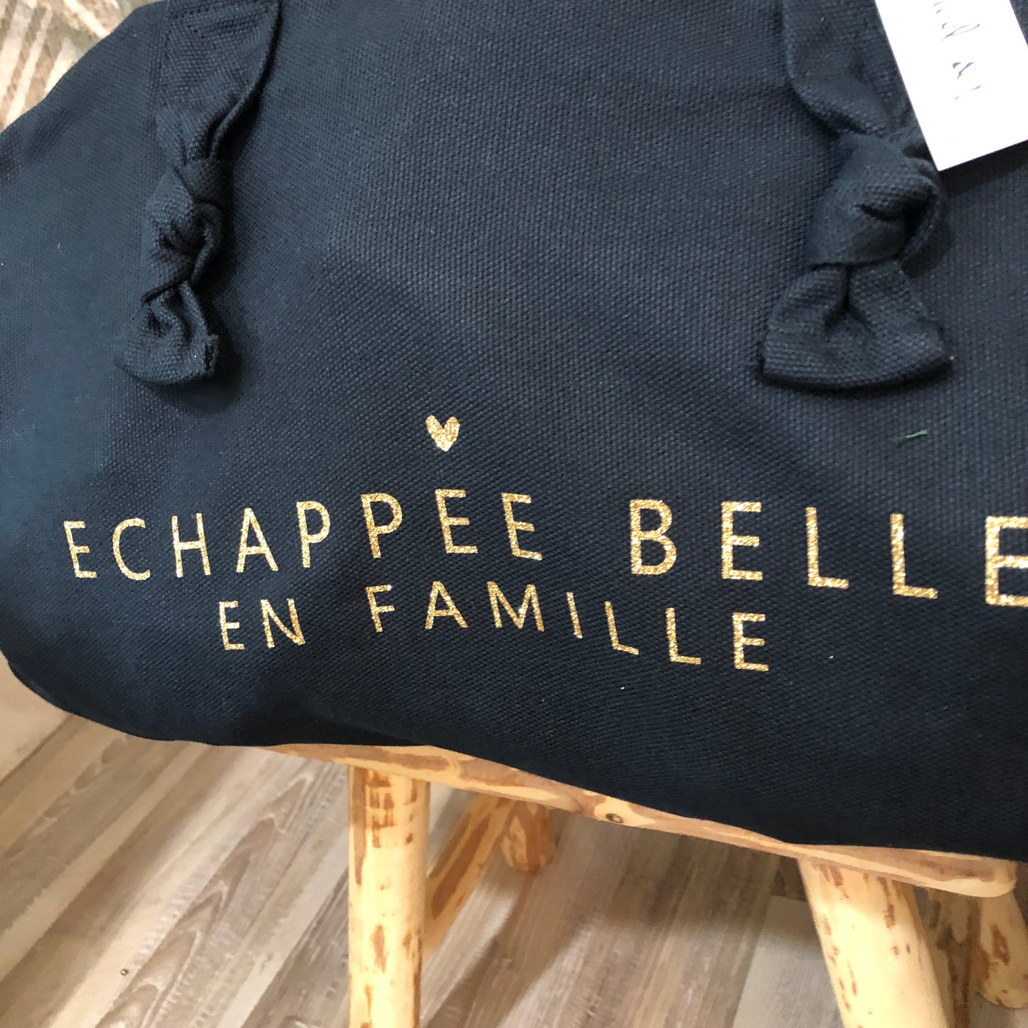 Sac polochon bleu nuit - ECHAPPEE BELLE EN FAMILLE