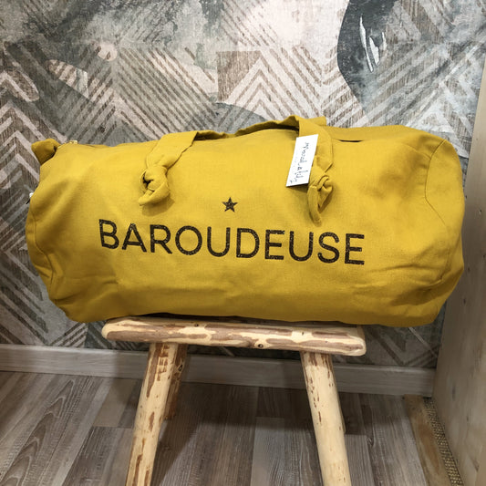 Sac polochon moutarde - BAROUDEUSE