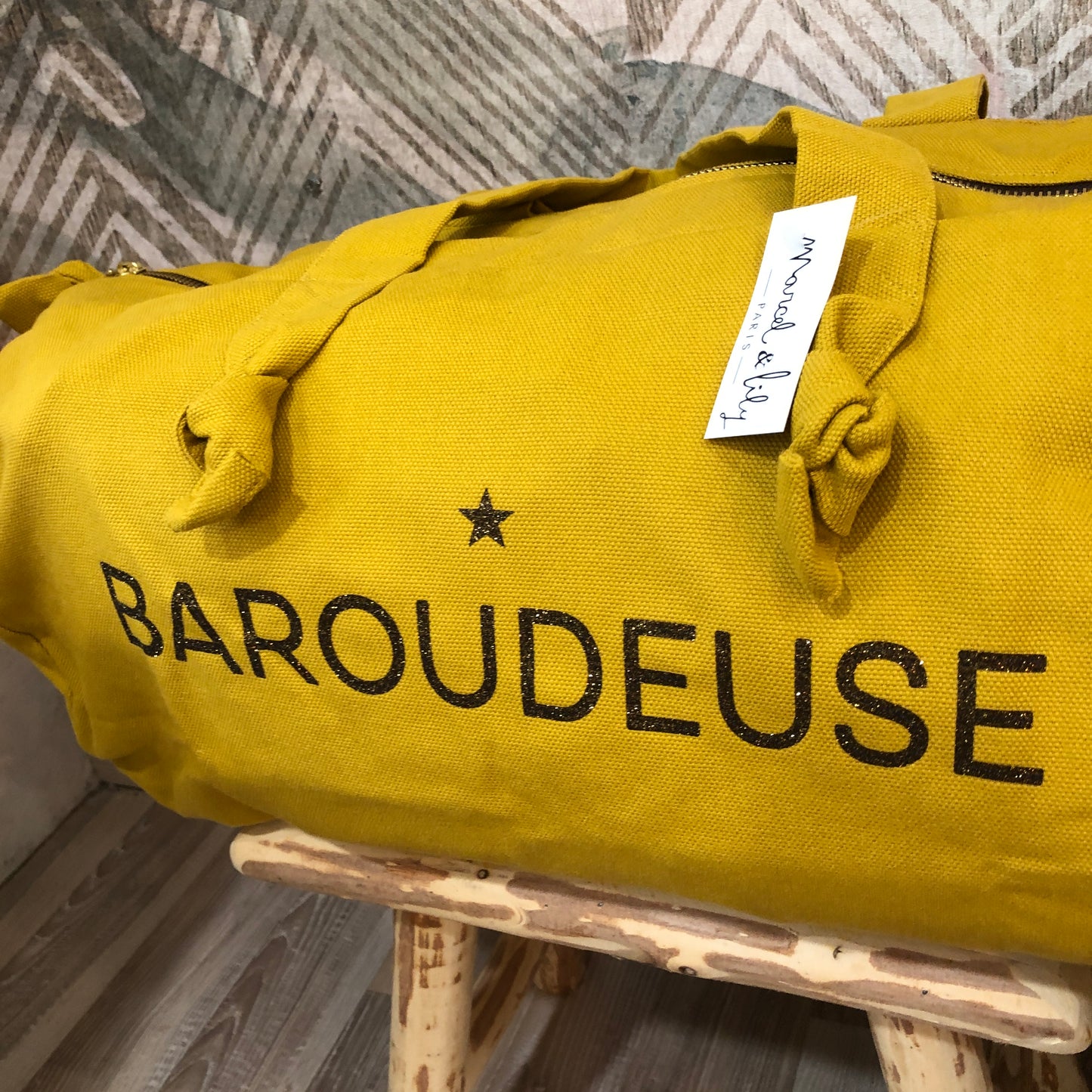 Sac polochon moutarde - BAROUDEUSE