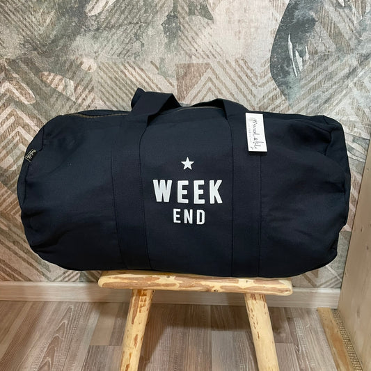 Sac polochon Week end - Bleu nuit