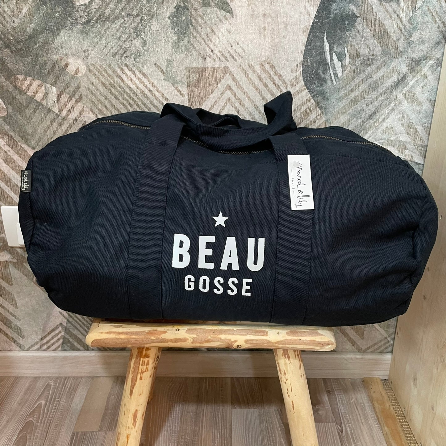 Sac polochon Beau Gosse - Bleu nuit