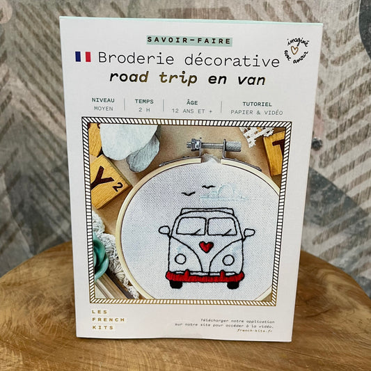 Kit Broderie - Road trip en van