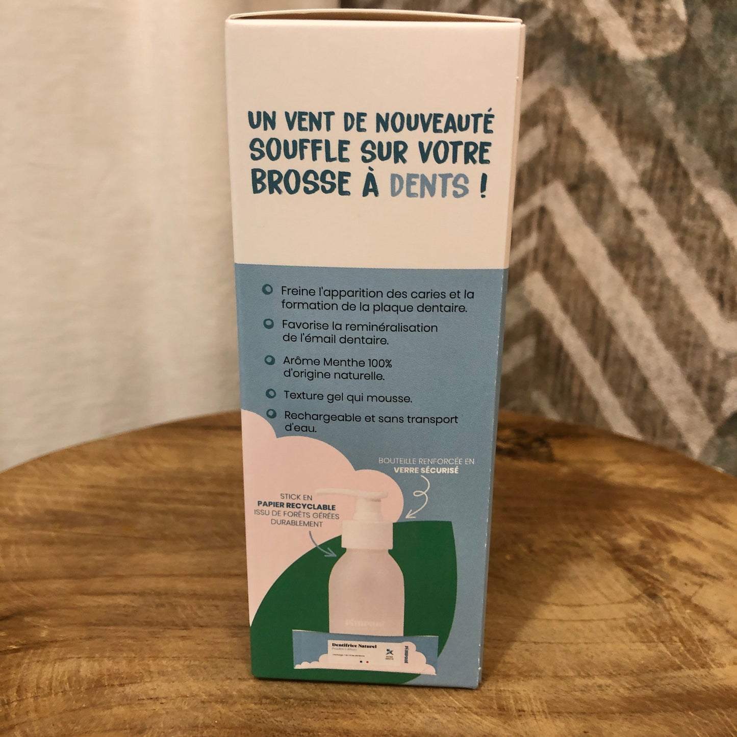 Kit découverte dentifrice Menthe (1 bouteille + 1 stick)