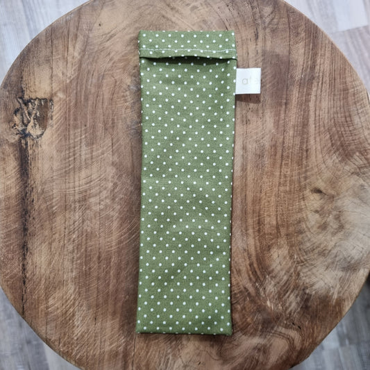 Etui brosse à dents - Pois vert