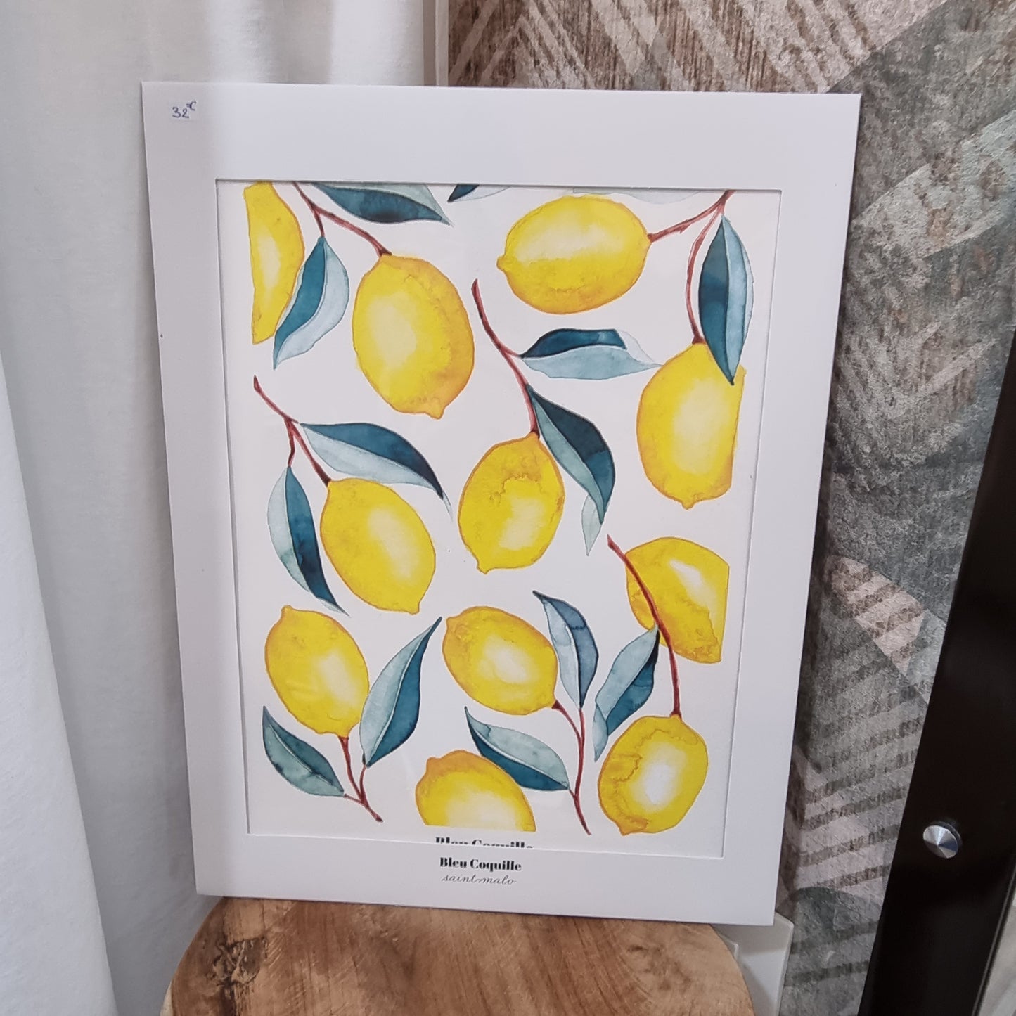 Affiche déco 30 x 40 cm - Les Citrons